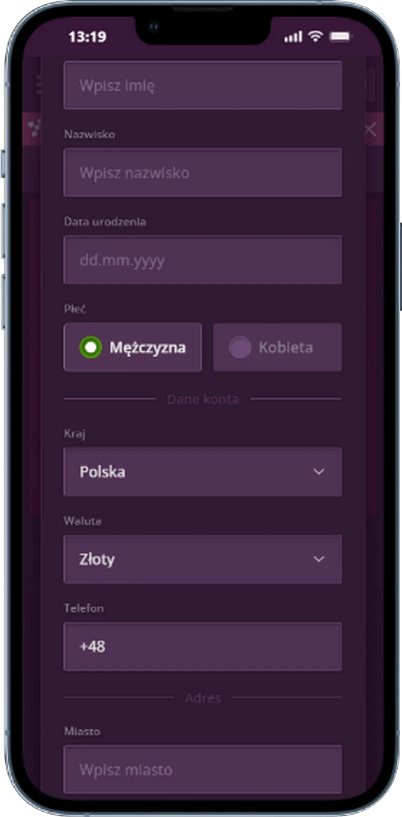 Malina casino wypełnij formularz