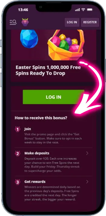 Malina Casino no deposit bonus activate