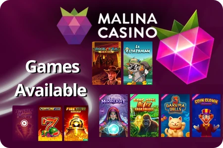 Malinacasino games available