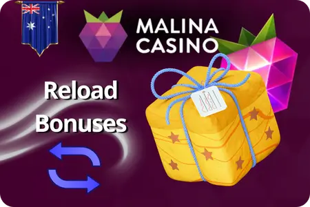 Malina Casino weekly reload bonus
