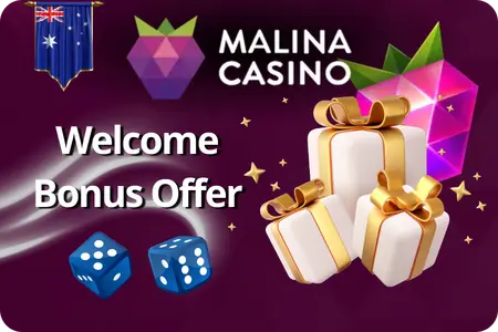 Malina Casino bonus offer Australia