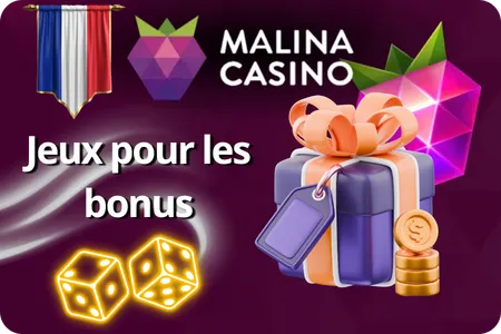 Jeux pour les bonus Malina Casino